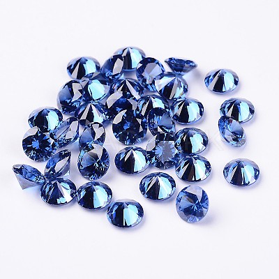 Diamond Shape Glass Rhinestone Cabochons RGLA-J007-6mm-06-1