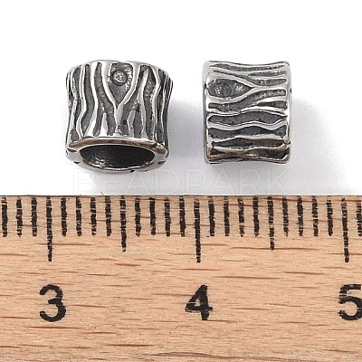 316 Surgical Stainless Steel European Beads STAS-P362-19AS-1