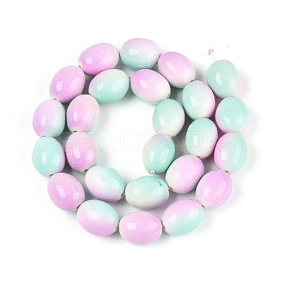 Spray Painted Synthetic Turquoise Beads Strands TURQ-T004-15D-1