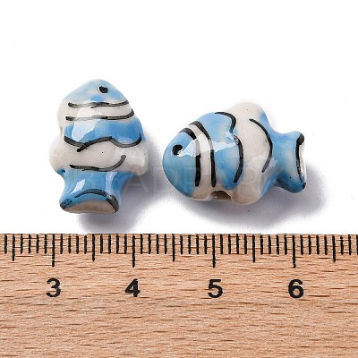 Handmade Porcelain Beads PORC-R002-01H-1