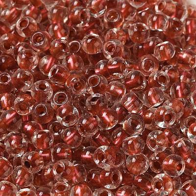 6/0 Transparent Inside Colours Glass Seed Beads SEED-P006-01A-05-1