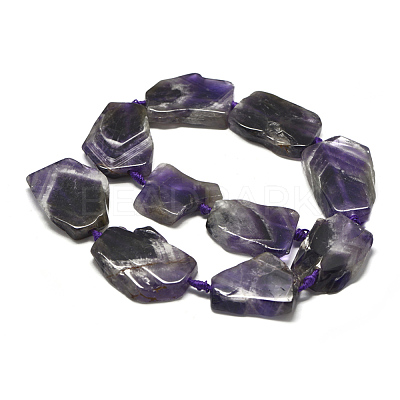 Natural Amethyst Beads Strands G-E401-H07-1