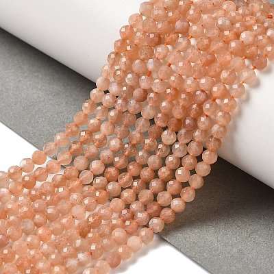 Natural Peach Moonstone Beads Strands G-F619-19A-3mm-1