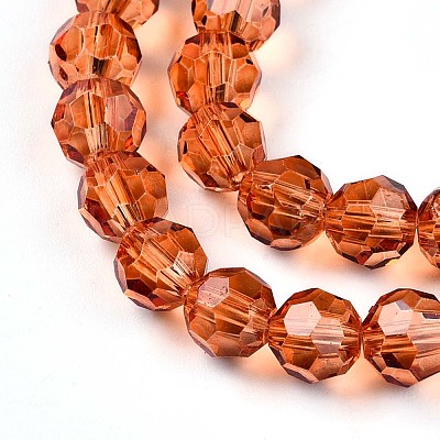 Baking Paint Transparent Glass Beads X1-DGLA-A035-T6mm-A04-1