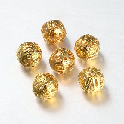 Cube Iron Filigree Beads IFIN-N3295-04-1