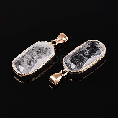 Natural Quartz Crystal Pendants G-N349-03A-G-1