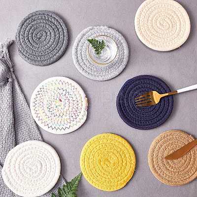 Cotton Thread Weave Hot Pot Holders DIY-NB0003-20-1