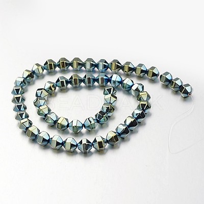 Electroplate Non-magnetic Synthetic Hematite Bead Strands G-F300-29B-07-1