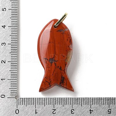 Natural Red Jasper Pendants G-Z102-02G-07-1
