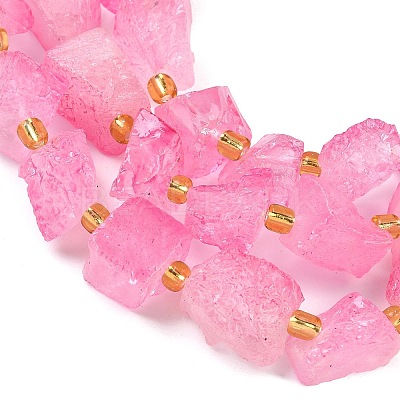 Raw Rough Natural Quartz Crystal Beads Strands G-Z131-J01-11-1