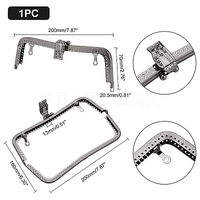 Iron Purse Frame Handle FIND-WH0081-78B-1
