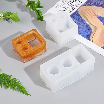 DIY Toothbrush Holder Silicone Molds Kits DIY-OC0003-32-1