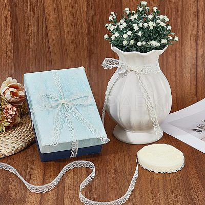 1 Roll Polyester Flower Lace Ribbon OCOR-CY0002-90-1