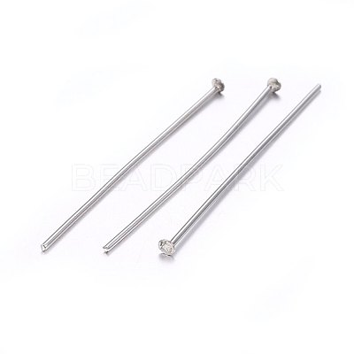 Tarnish Resistant 304 Stainless Steel Flat Head Pins STAS-F174-09P-C-1