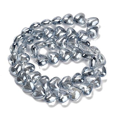Electroplate Glass Beads Strands X-EGLA-B008-01A-PL01-1