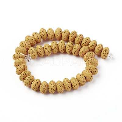 Natural Lava Rock Beads Strands G-F671-01A-08-1