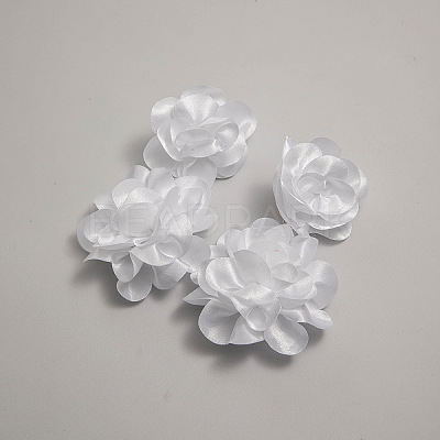 Flower Alloy Cloth Dangle Stud Earrings FS-WGD2E13-03-1