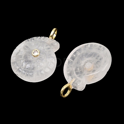 Natural Quartz Crystal Pendants G-H353-02G-01-1
