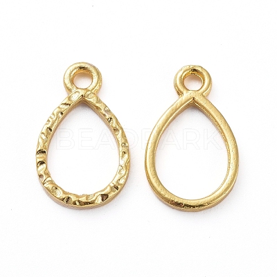 Zinc Alloy Open Back Bezel Pendants PALLOY-E577-03G-1