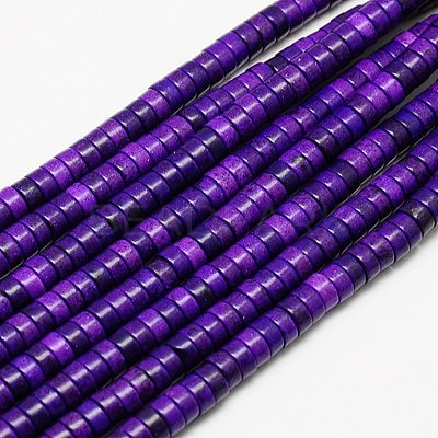 Synthetic Turquoise Beads Strands TURQ-G110-6x3mm-03-1