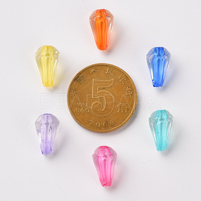 Transparent Acrylic Beads TACR-S154-03A-1