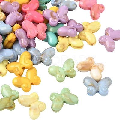 300Pcs Acrylic Beads SACR-PA0001-15-1