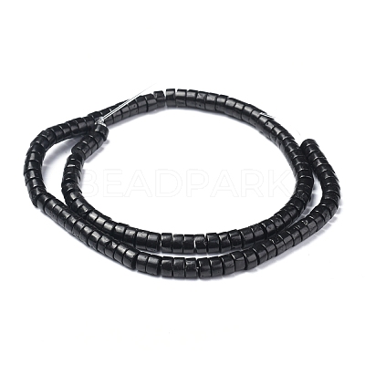 Natural Coal Quartz Beads Strands G-Z006-C21-1