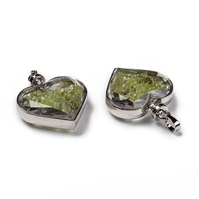 Glass Bottle Pendants G-Z010-02F-1