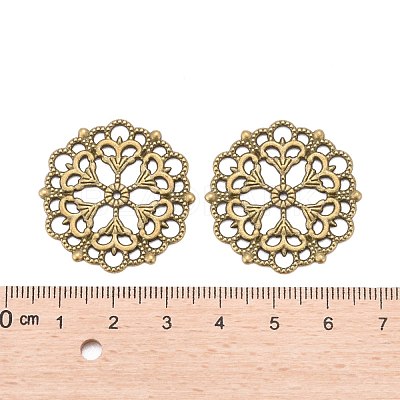 Tibetan Style Filigree Joiners Links TIBE-A11623-AB-FF-1