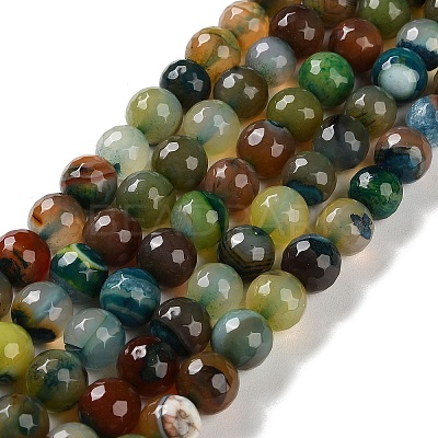 Natural Agate Beads Strands G-M437-B01-01C-1