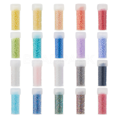 100G 20 Styles Cylinder Seed Beads SEED-DC0001-12-1