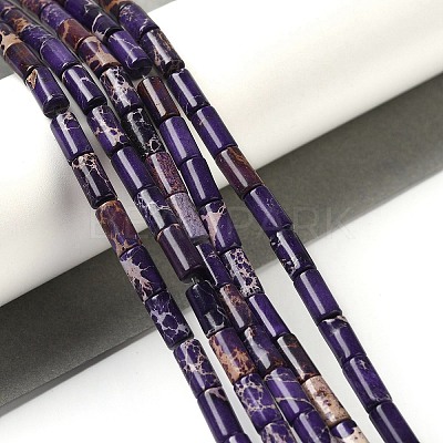 Natural Imperial Jasper Beads Strands G-Q169-A02-01G-1
