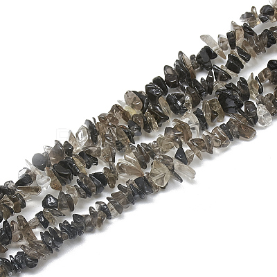 Natural Smoky Quartz Beads Strands G-S315-13-1