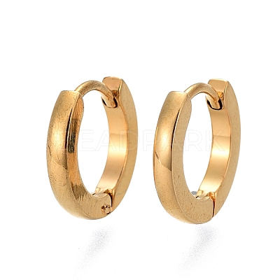 304 Stainless Steel Huggie Hoop Earrings EJEW-L252-043A-G-1