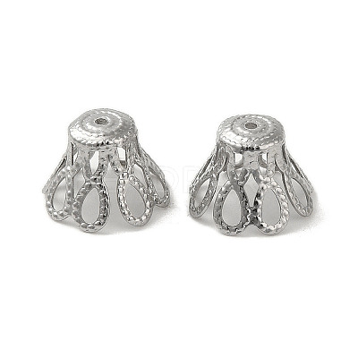 Non-Tarnish 304 Stainless Steel Bead Caps STAS-P363-03B-P-1