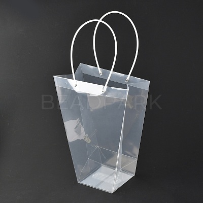 Valentine's Day Trapezoid PP Plastic Gift Bags ABAG-L015-01C-1