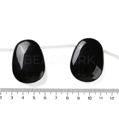 Natural Black Onyx(Dyed & Heated) Beads Strand G-NH0019-E01-01-1