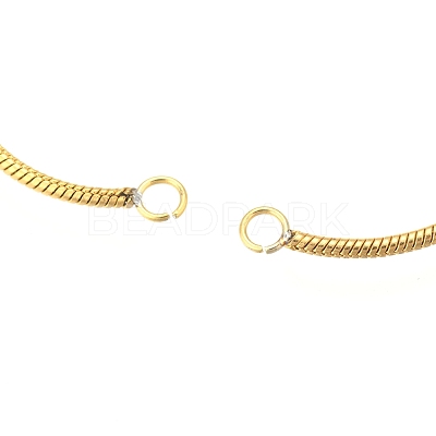 Ion Plating(IP) Adjustable 304 Stainless Steel Bracelet Making STAS-G169-02G-1