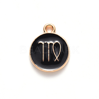 Alloy Enamel Pendants ENAM-S124-01A-08B-1
