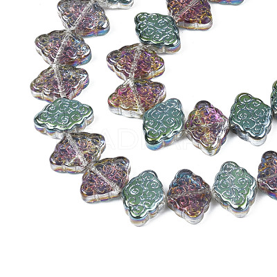 Electroplate Glass Beads Strand EGLA-S188-20-C01-1