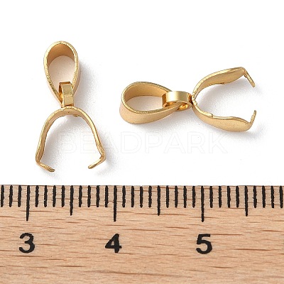 201 Stainless Steel Pendant Pinch Bails STAS-P223-16G-B-1