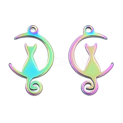 Ion Plating(IP) 201 Stainless Steel Pendants STAS-N098-081M-1