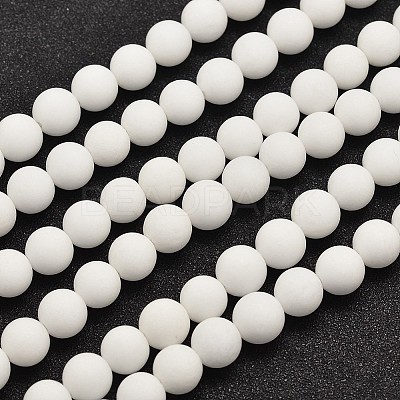 Natural Malaysia Jade Beads Strands G-A152-G-8mm-1