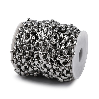 304 Stainless Steel Teardrop Link Chains CHS-B006-02P-1