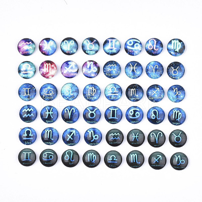 Flatback Glass Cabochons for DIY Projects GGLA-S047-02-1
