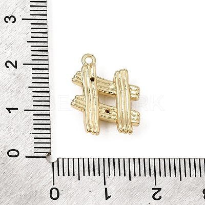 Brass Micro Pave Clear Cubic Zirconia Pendants CU-CBA3D76-13G-1