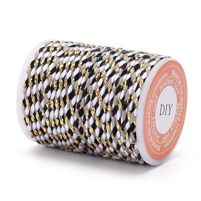 4-Ply Polycotton Cord with Metallic Thread OCOR-Z003-D38-1
