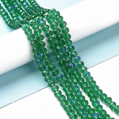Electroplate Glass Beads Strands X1-EGLA-A034-T6mm-L12-1