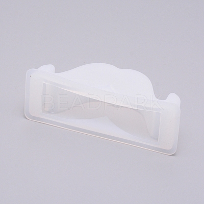 Moustache Mobile Phone Stand Silicone Molds DIY-WH0176-92-1