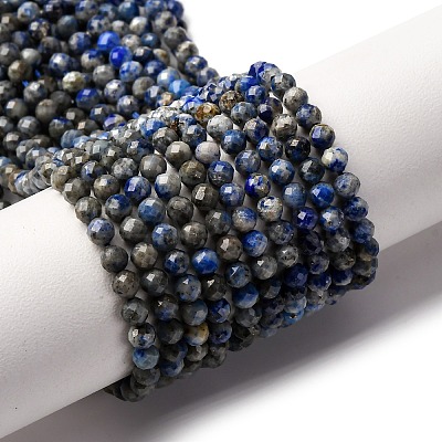 Natural Lapis Lazuli Beads Strands G-L629-B01-3mm-04-1